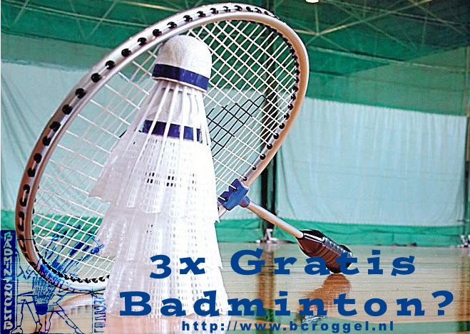 3x gratis badminton