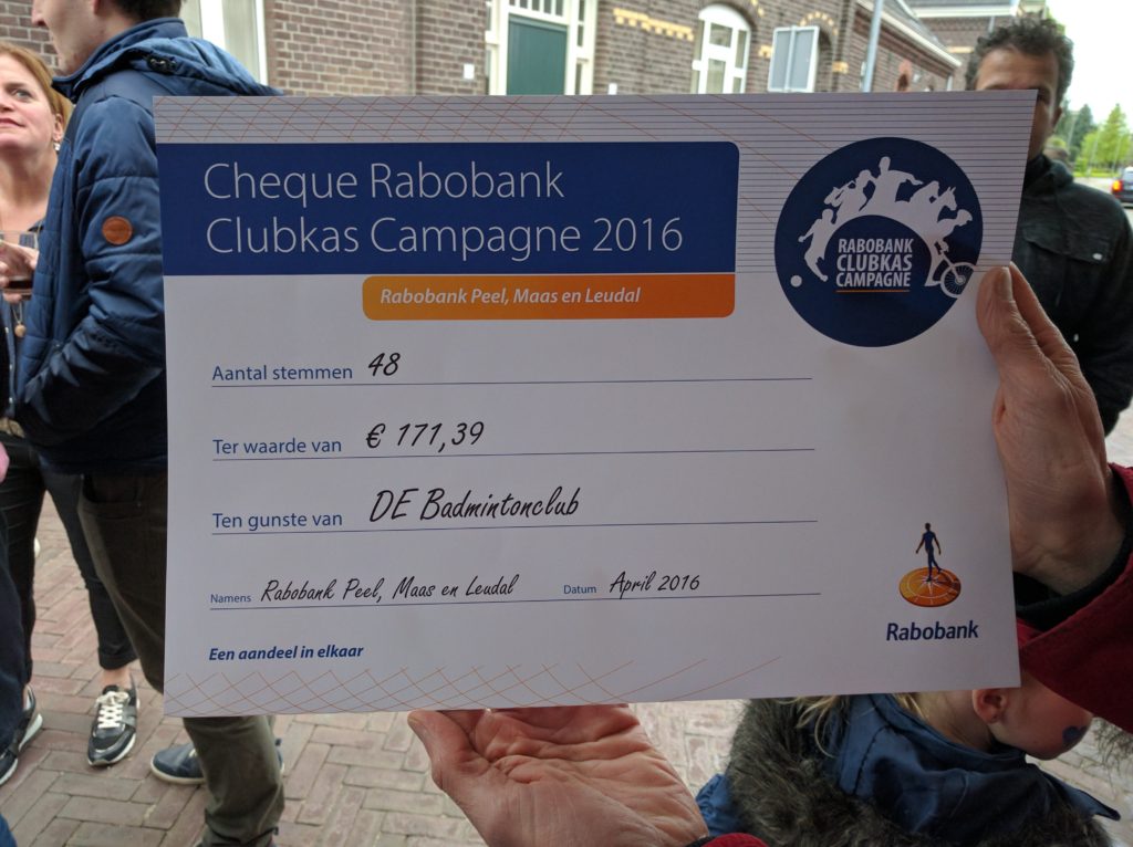 Rabobank Clubkas Campagne 2016